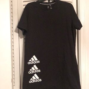 Adidas Black Stacked Logo Dress